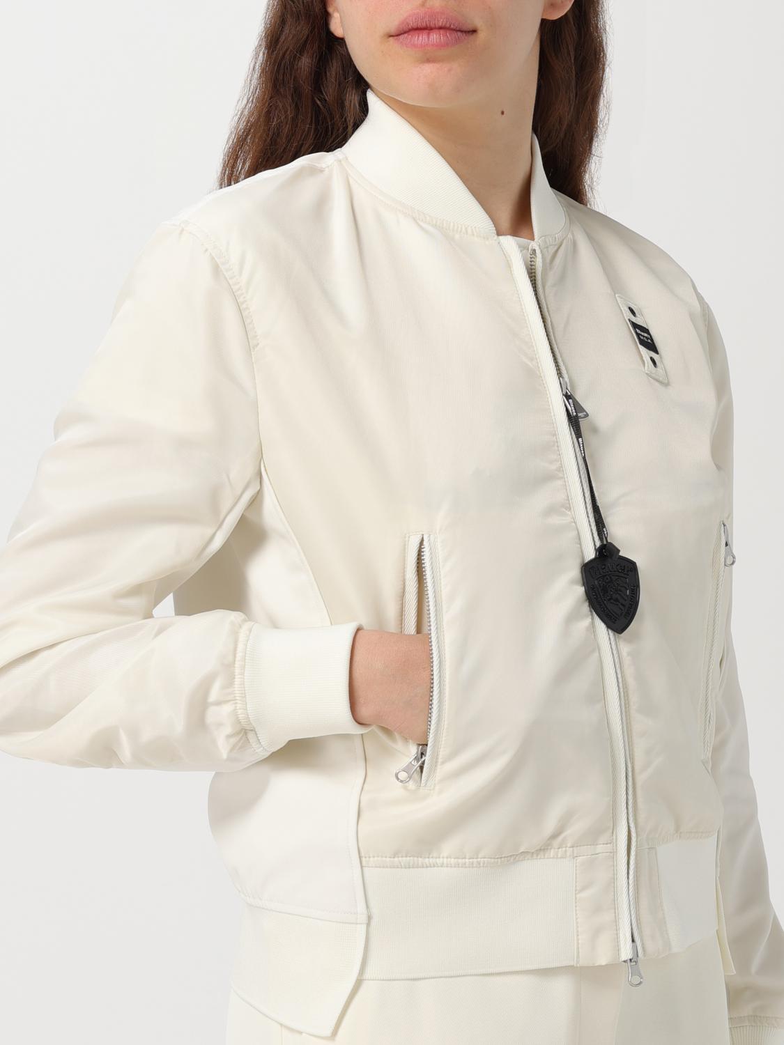 BLAUER JACKE: Jacke damen Blauer, Weiß - Img 4