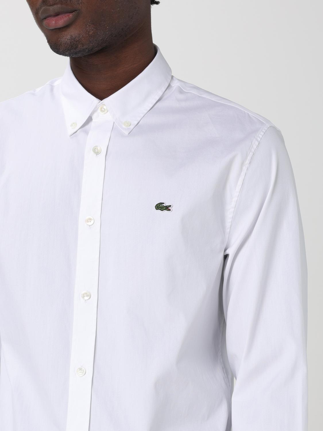 LACOSTE CAMISA: Camisa hombre Lacoste, Blanco - Img 3