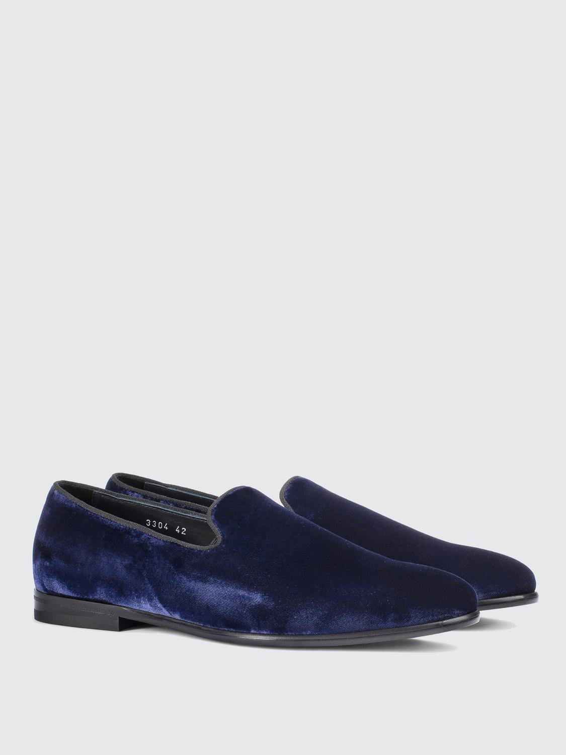 DOUCAL'S MOCASSINI: Mocassino Doucal's in velluto, Blue - Img 2