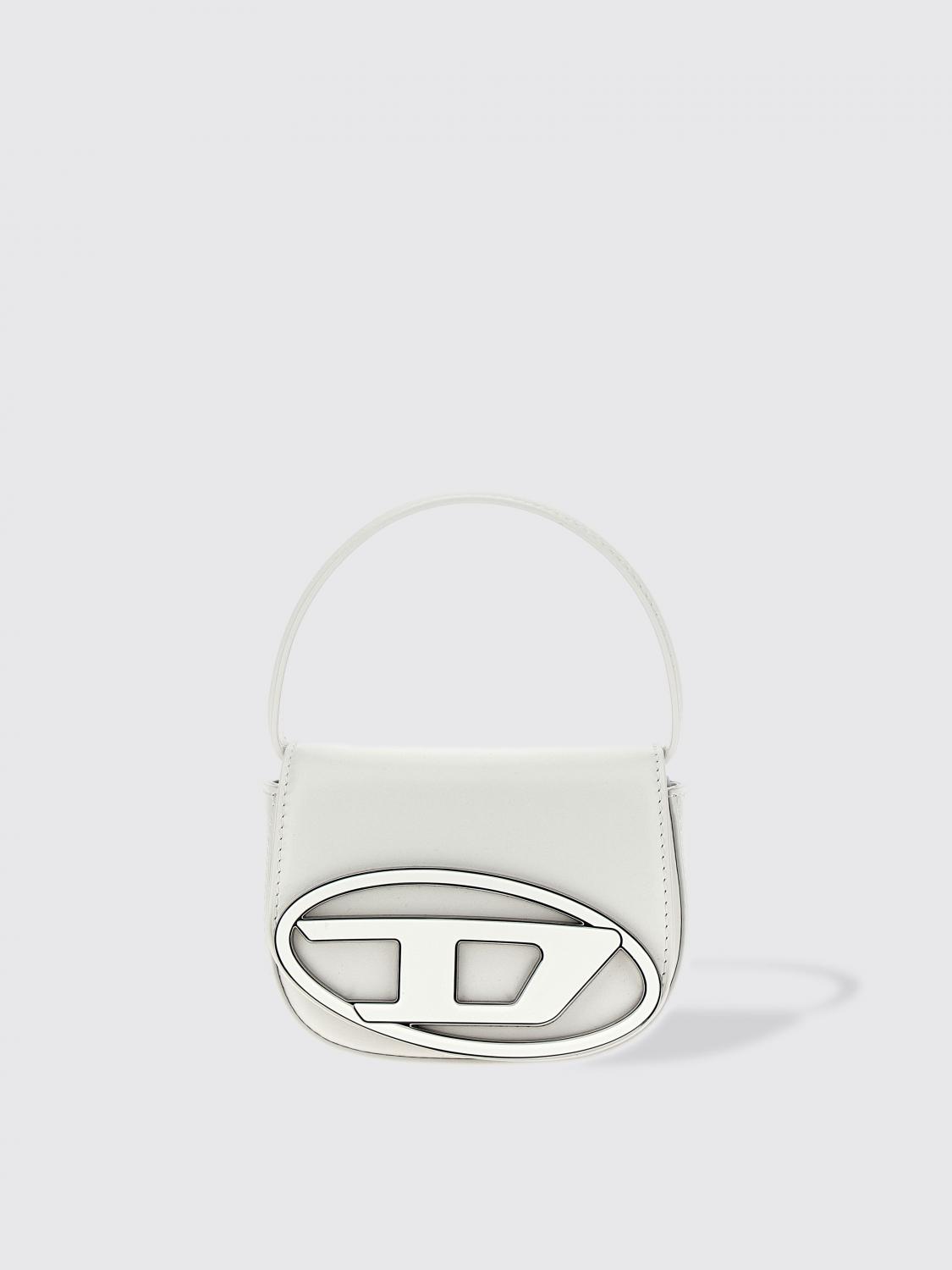 DIESEL BORSA MINI: Borsa 1DR XS Diesel in nappa , Bianco - Img 1
