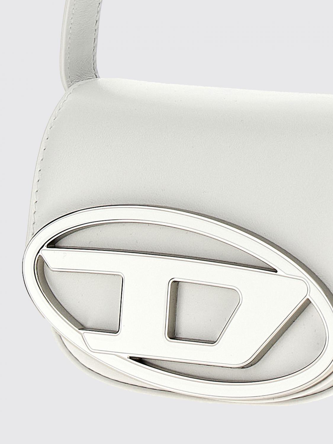 DIESEL BORSA MINI: Borsa 1DR XS Diesel in nappa , Bianco - Img 3