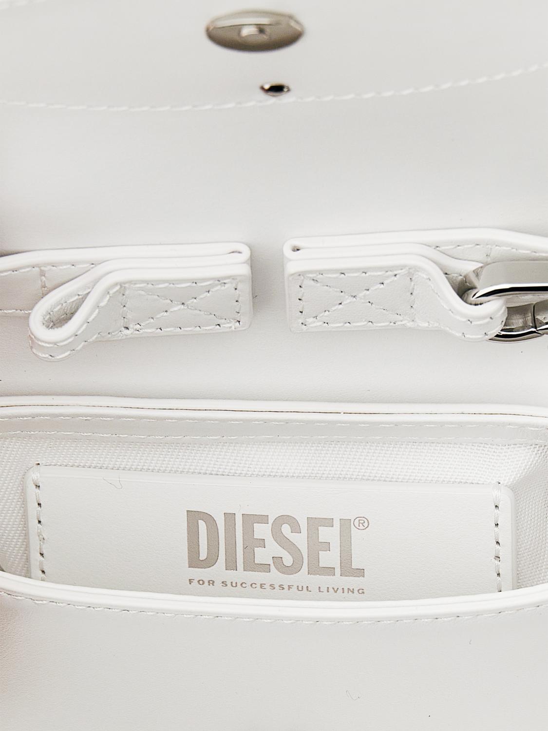 DIESEL BORSA MINI: Borsa 1DR XS Diesel in nappa , Bianco - Img 4