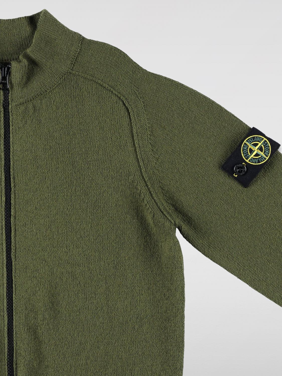 STONE ISLAND JUNIOR 스웨터: 스웨터 남아 Stone Island Junior, 올리브 - Img 3