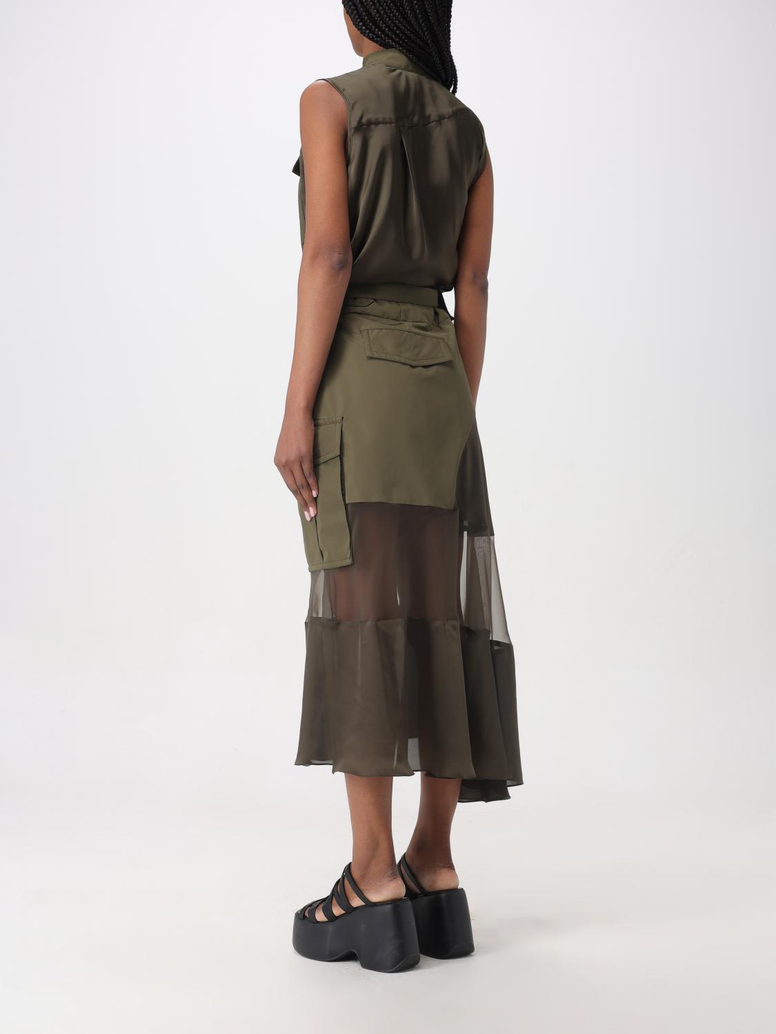 SACAI ABITO: Abito donna Sacai, Kaki - Img 2