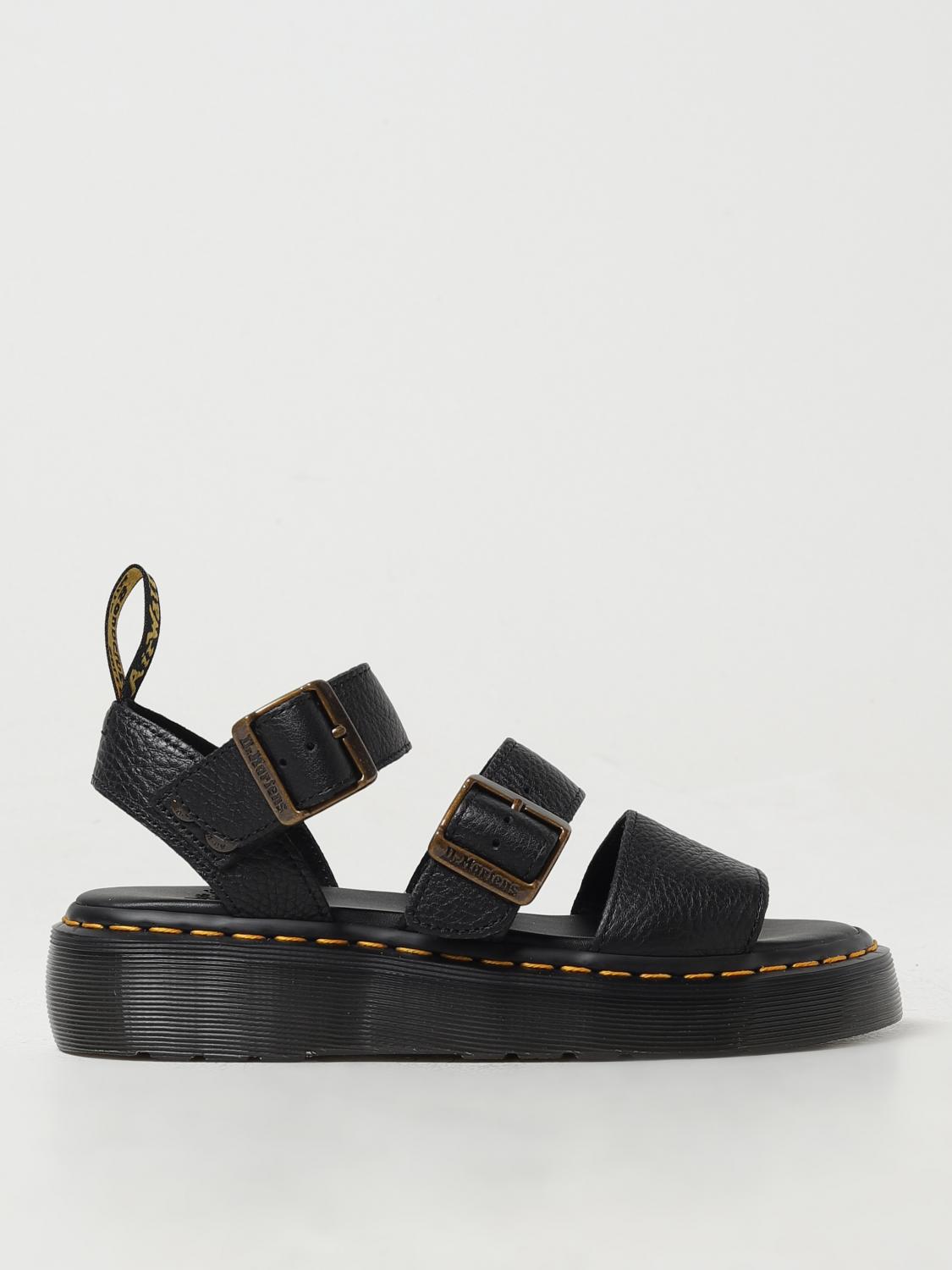 DR. MARTENS: Heeled sandals woman - Black | Dr. Martens