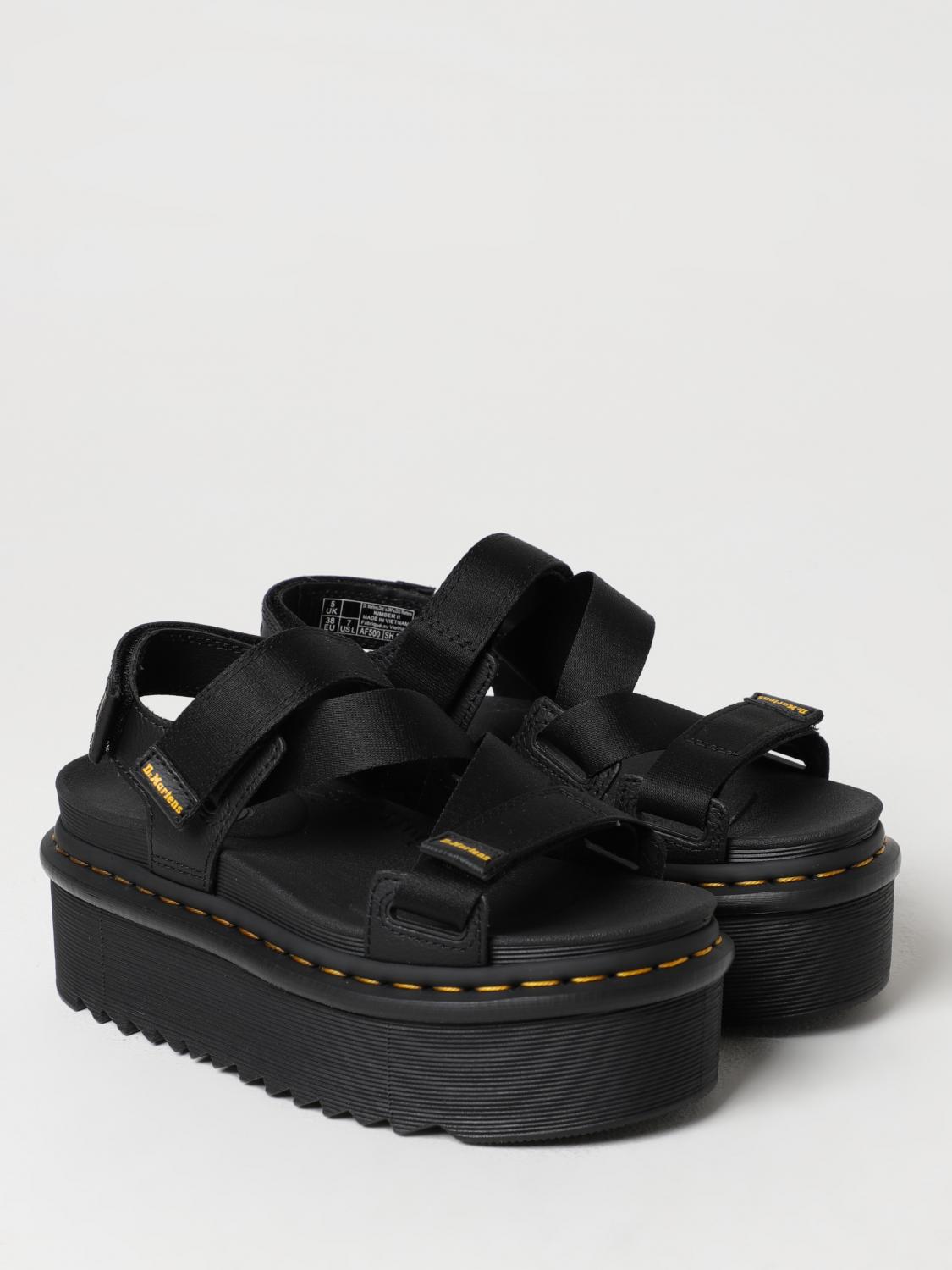 DR. MARTENS: Heeled sandals woman - Black | Dr. Martens heeled
