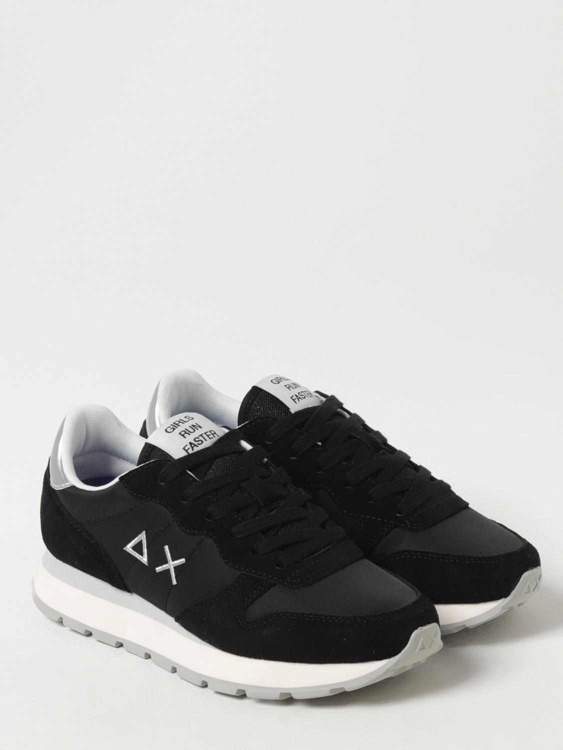 SUN68 SNEAKERS: Sneakers Ally Sun 68 in camoscio e nylon , Nero - Img 2