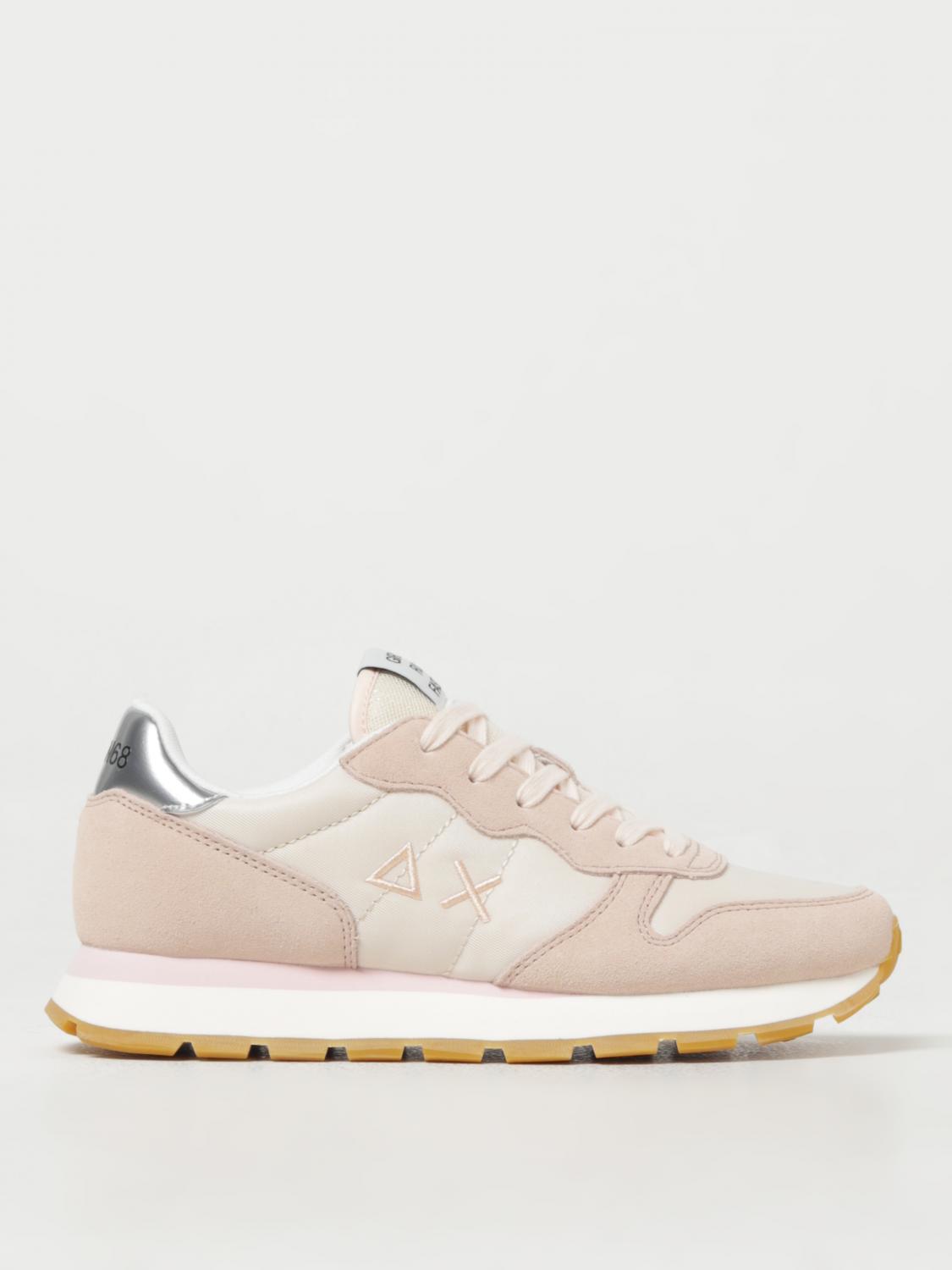 SUN68 SNEAKERS: Sneakers Ally Sun 68 in camoscio e nylon , Rosa - Img 1