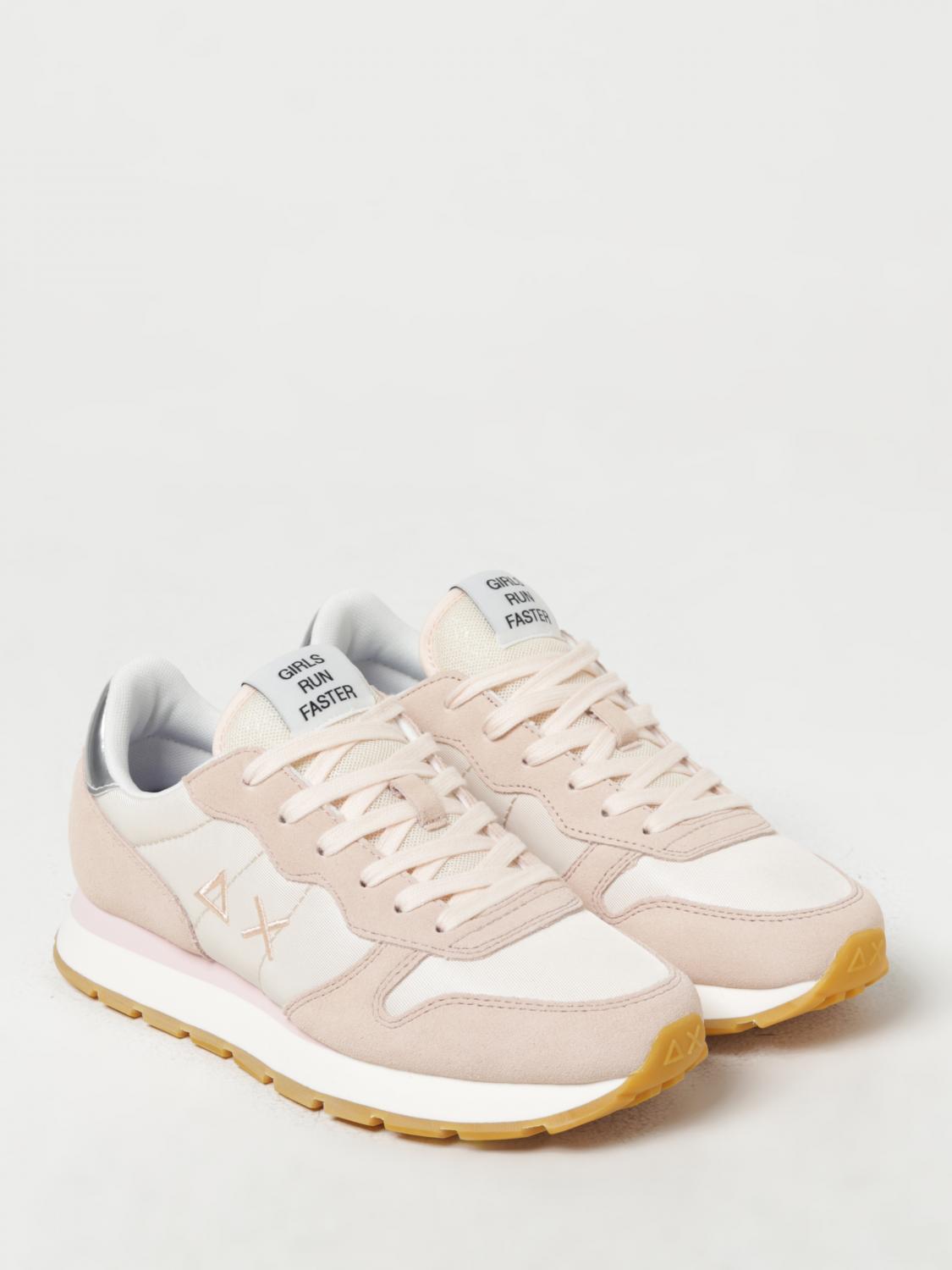 SUN68 SNEAKERS: Sneakers Ally Sun 68 in camoscio e nylon , Rosa - Img 2