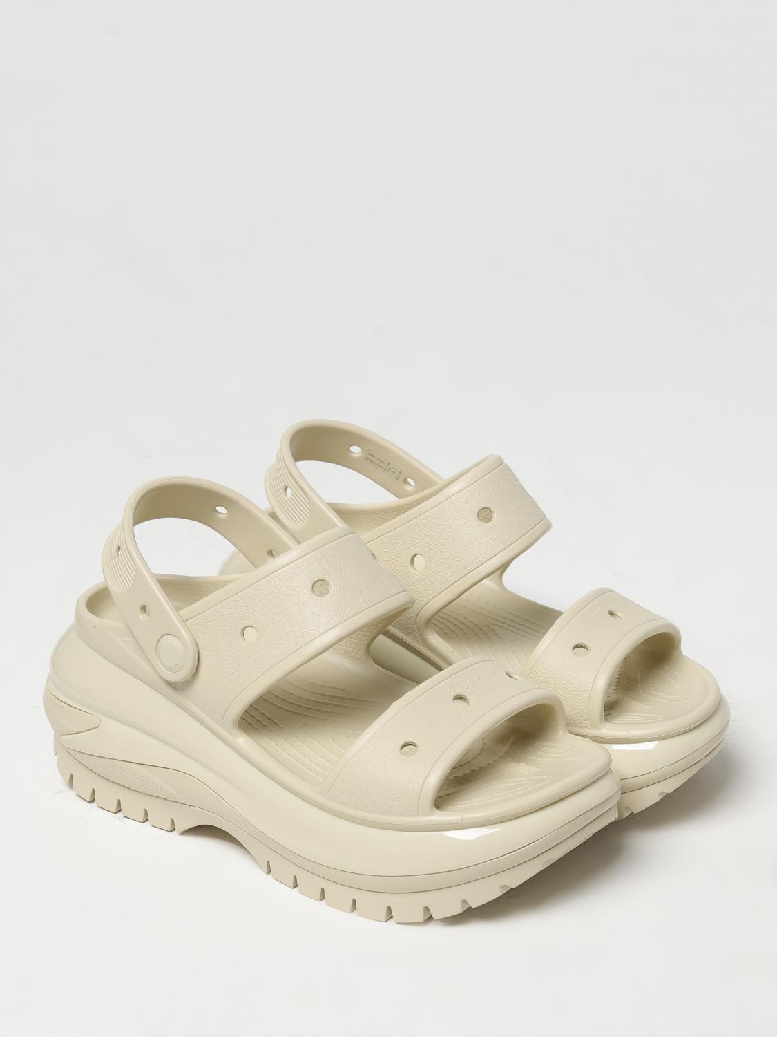 CROCS FLAT SANDAL: Flat sandals woman Crocs, White - Img 2