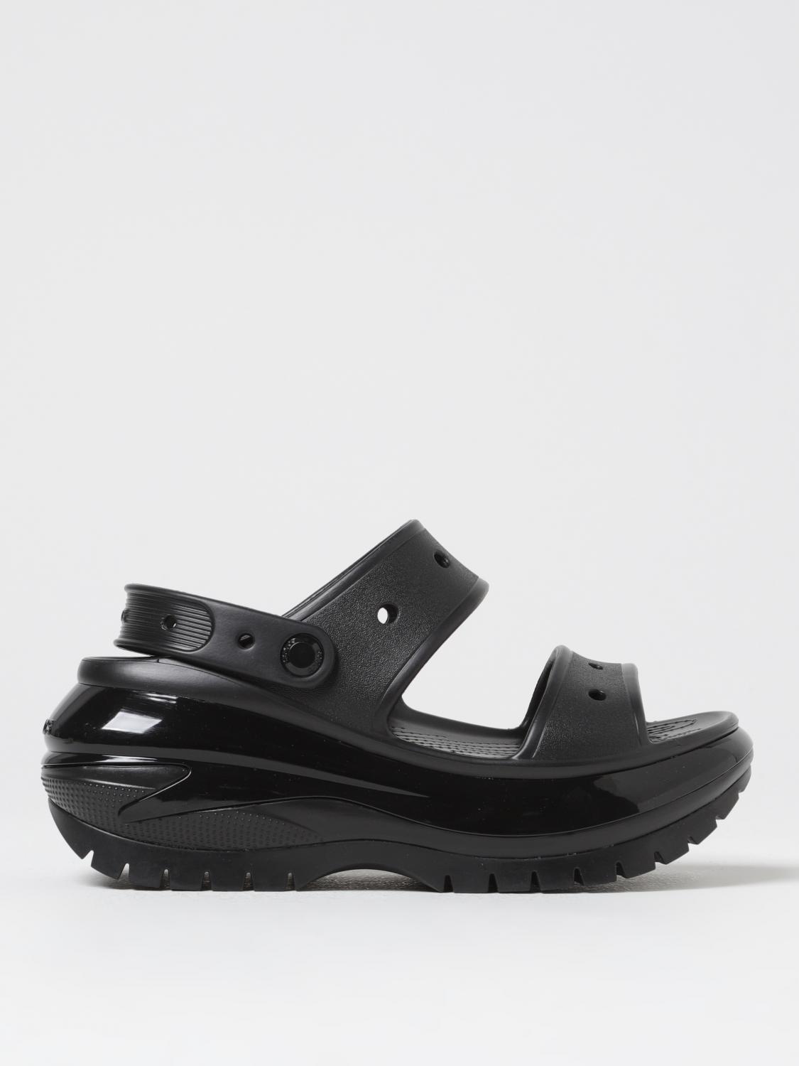 CROCS FLAT SANDAL: Flat sandals woman Crocs, Black - Img 1