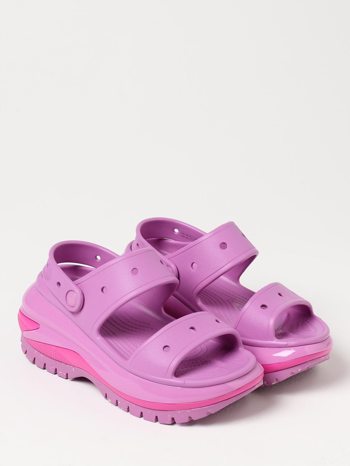 CROCS FLAT SANDAL: Flat sandals woman Crocs, Violet - Img 2