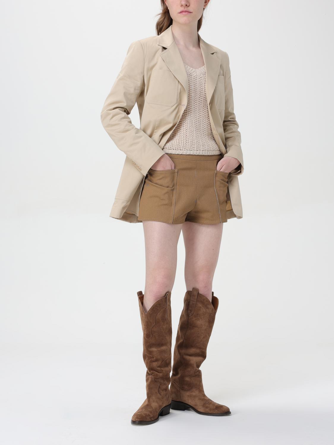 MAX MARA：ショートパンツ レディース - ブラウン | GIGLIO.COM