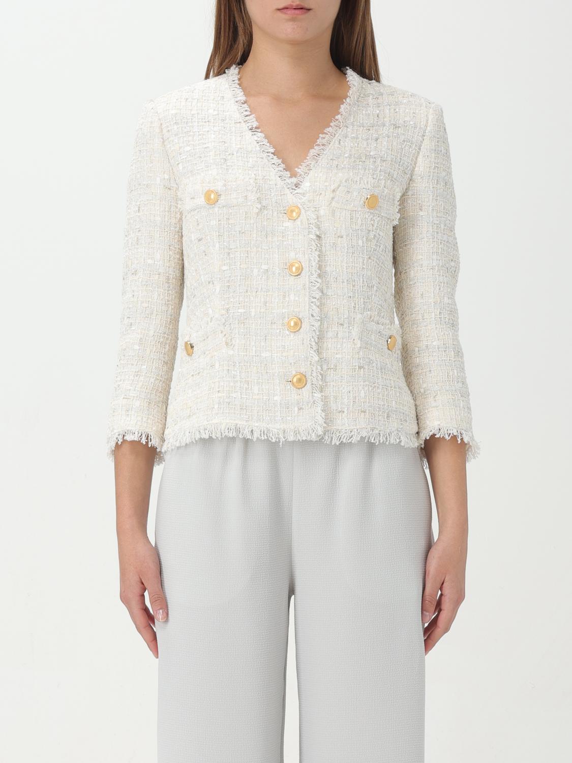 ジャケット TAGLIATORE Women Outer DHARMA WHITE TAGLIATORE: Jacket woman - White | Tagliatore jacket