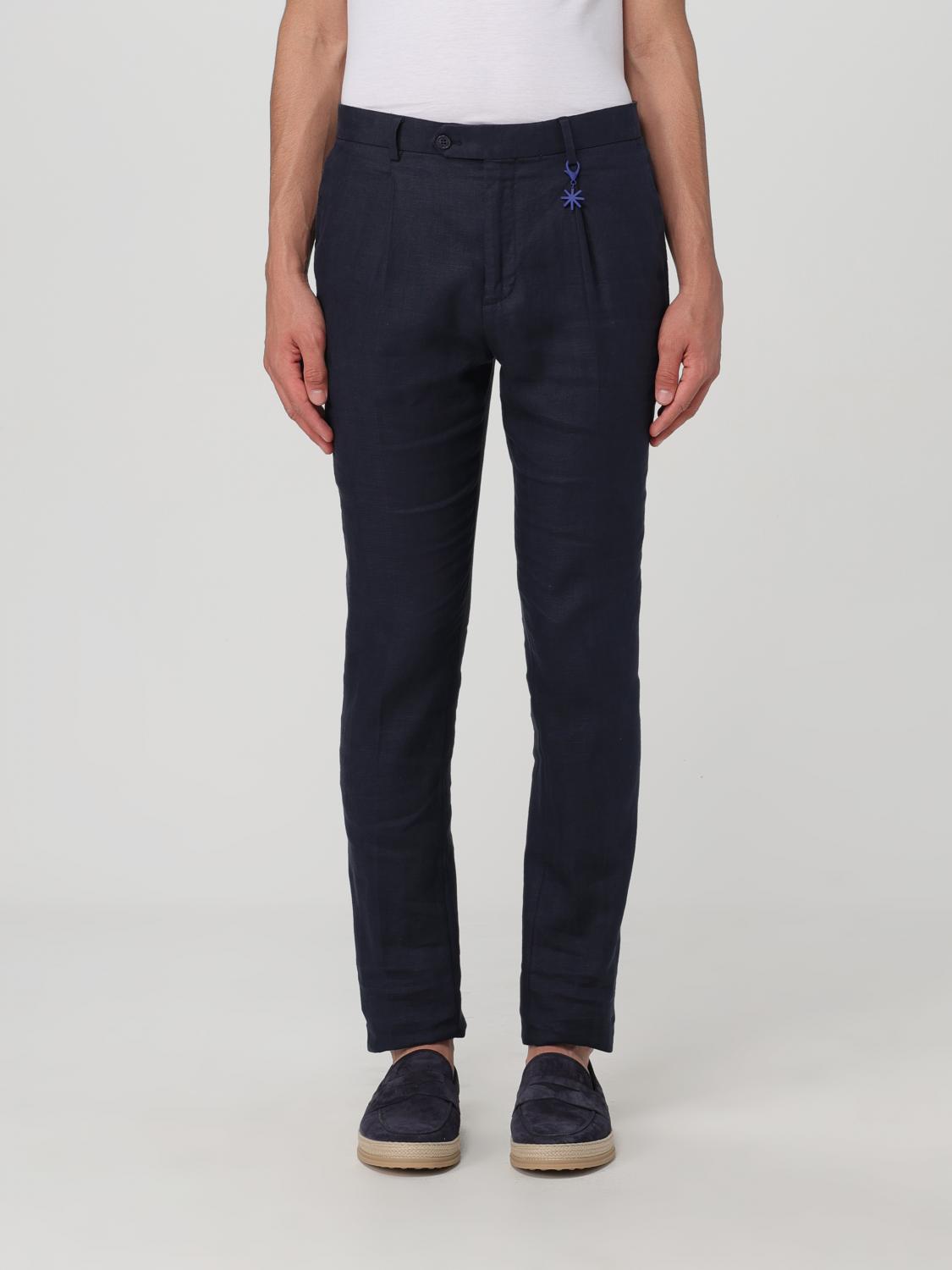 MANUEL RITZ PANTS: Pants men Manuel Ritz, Blue - Img 1