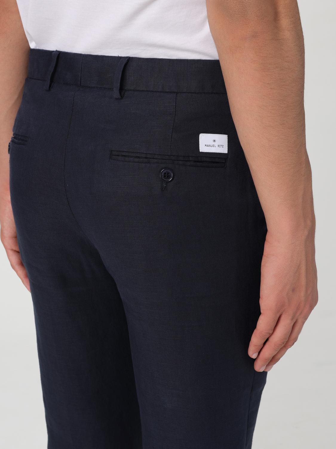 MANUEL RITZ PANTS: Pants men Manuel Ritz, Blue - Img 4
