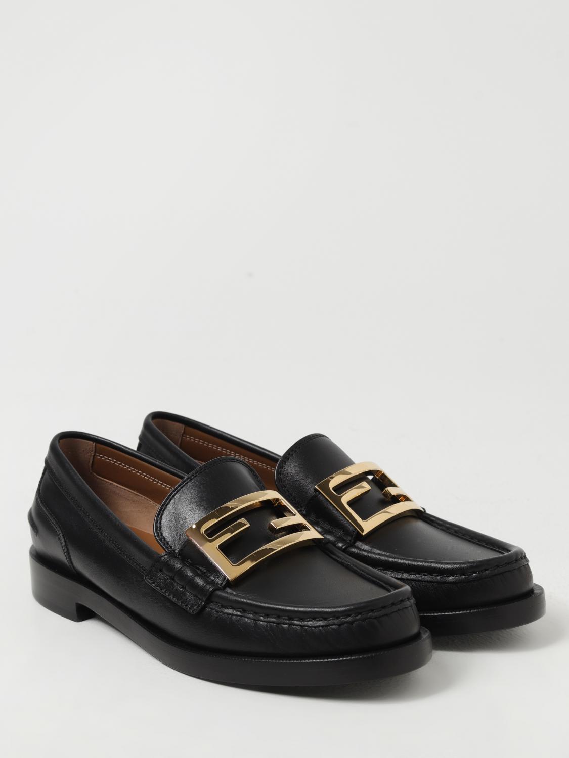 FENDI MOCASSINI: Mocassino Fendi in pelle , Nero - Img 2