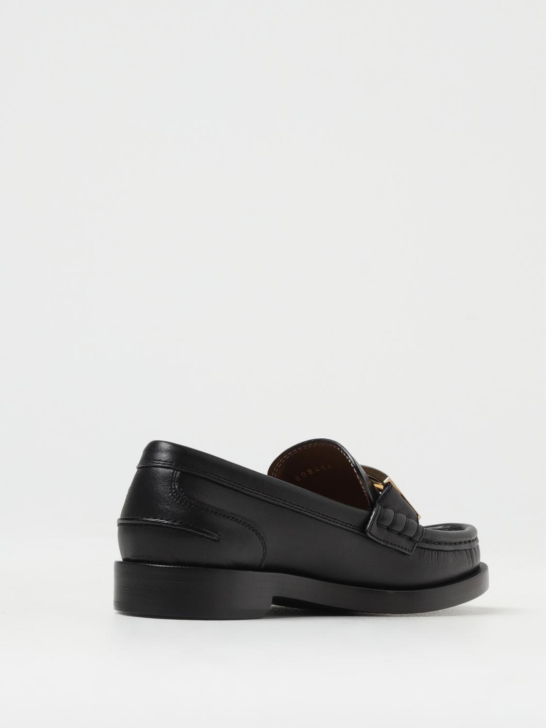 FENDI MOCASSINI: Mocassino Fendi in pelle , Nero - Img 3