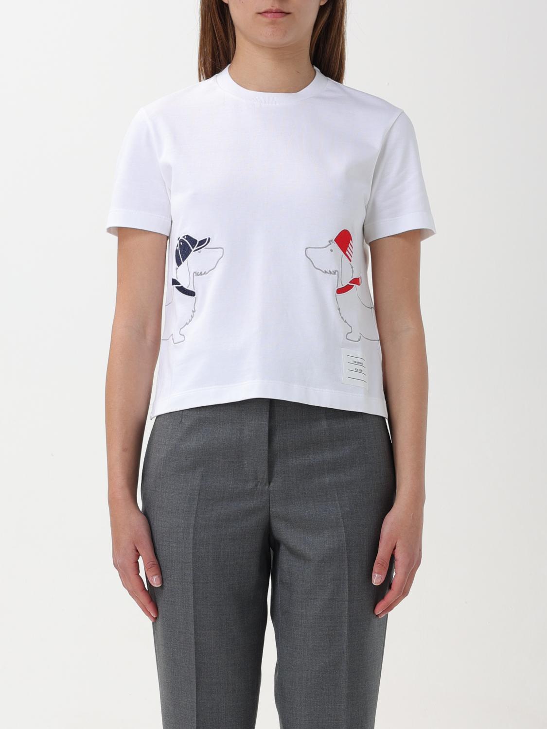 THOM BROWNE T-SHIRT: Pullover damen Thom Browne, Weiß - Img 1