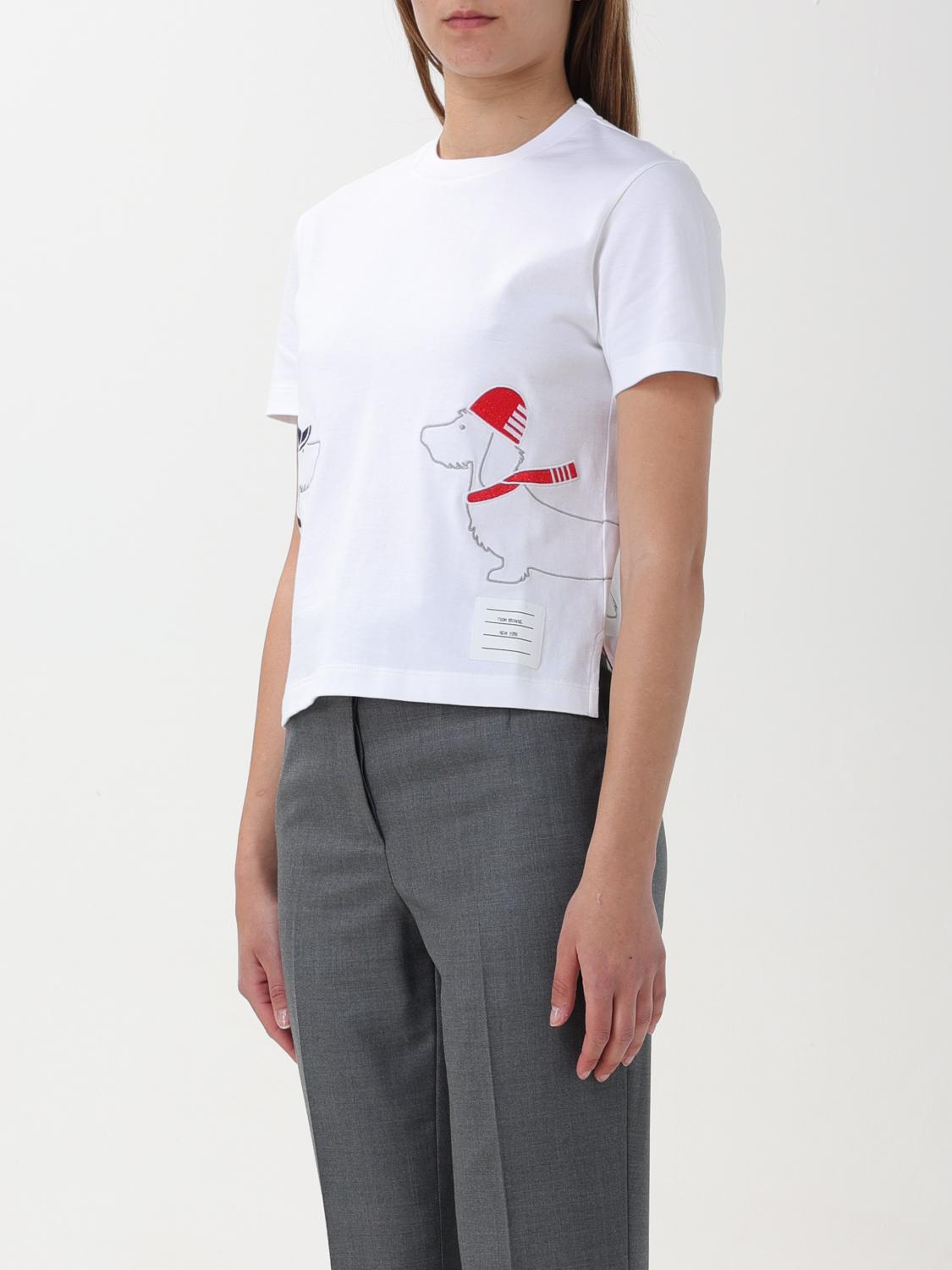 THOM BROWNE T-SHIRT: Pullover damen Thom Browne, Weiß - Img 4
