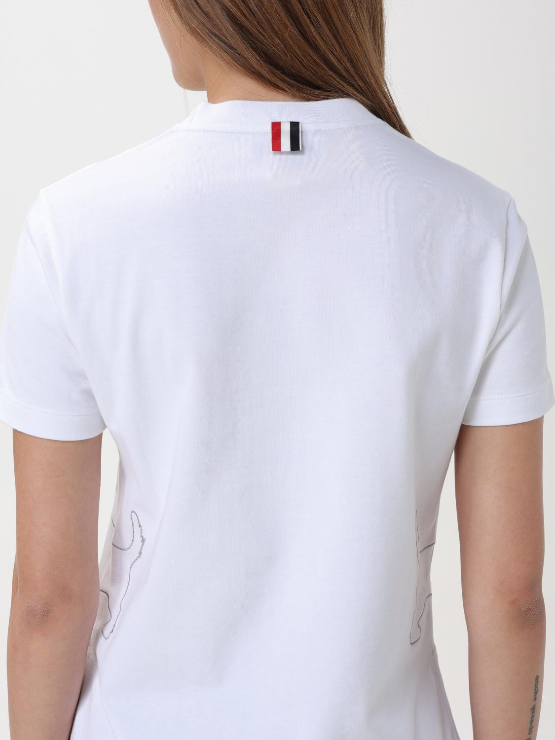 THOM BROWNE T-SHIRT: Pullover damen Thom Browne, Weiß - Img 5