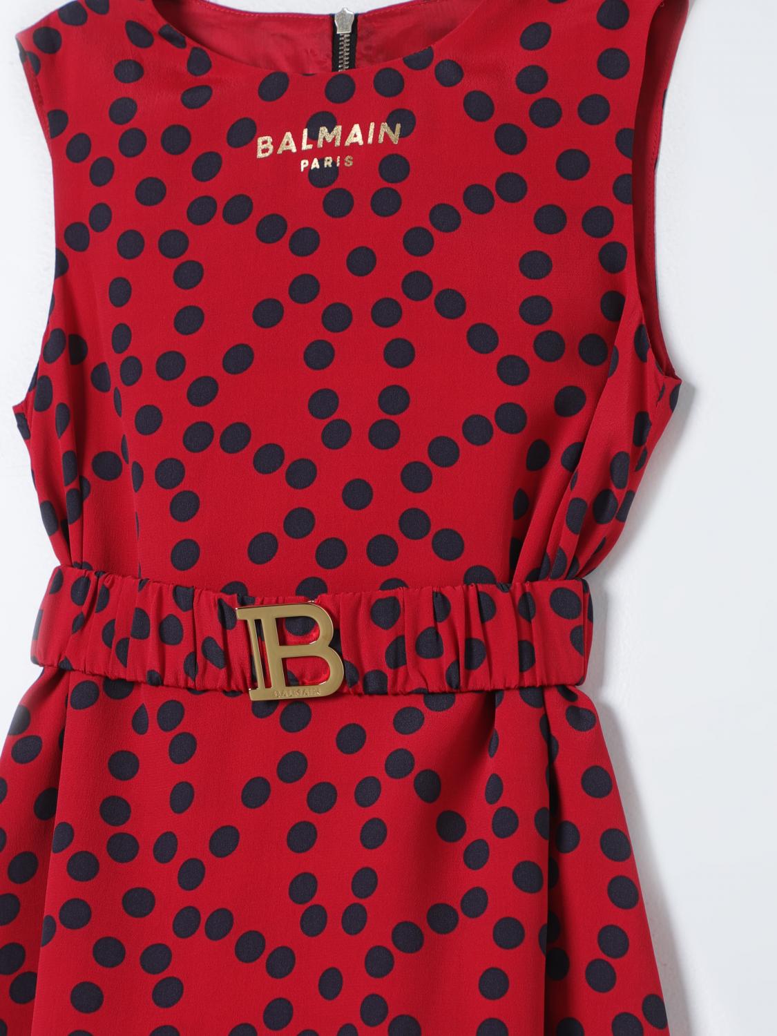 BALMAIN 드레스: 드레스 남아 Balmain Kids, 레드 - Img 3