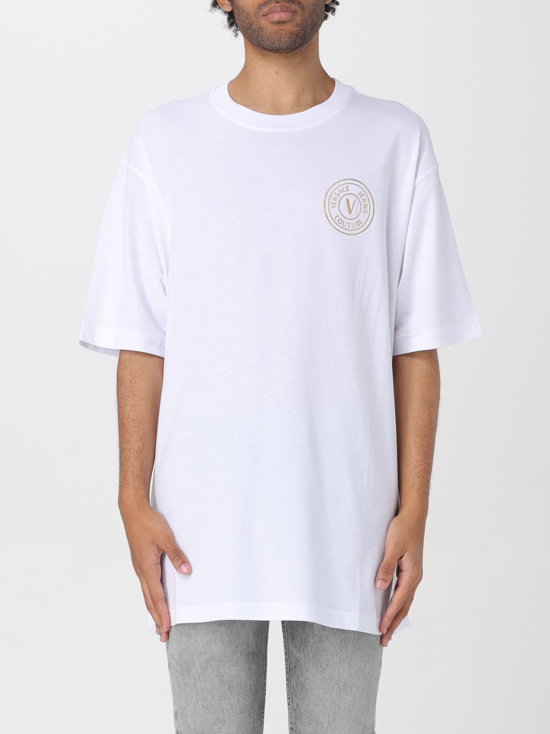 VERSACE JEANS COUTURE T-SHIRT: T-shirt homme Versace Jeans Couture, Blanc - Img 1