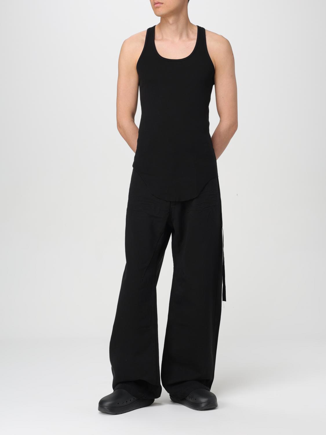 RICK OWENS DRKSHDW CANOTTA: Canotta Drkshdw in cotone stretch a coste , Nero - Img 2