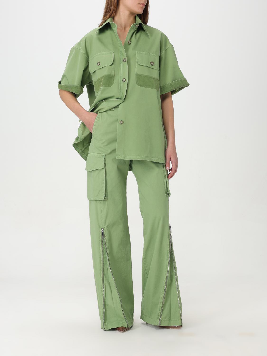 Stella McCartney Pants woman - Green | 6401603DU400 | GIGLIO.COM