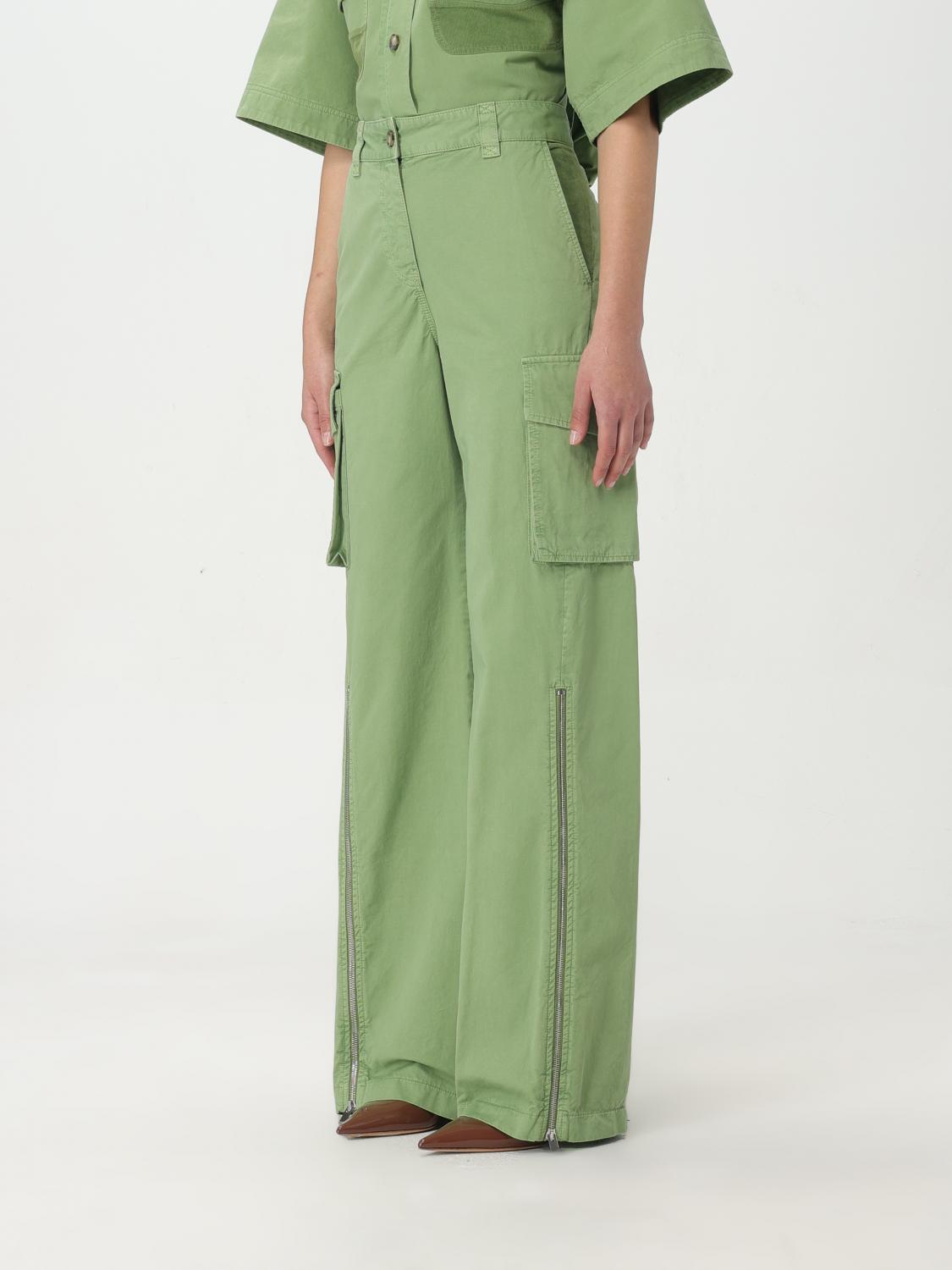 Stella McCartney Pants woman - Green | 6401603DU400 | GIGLIO.COM