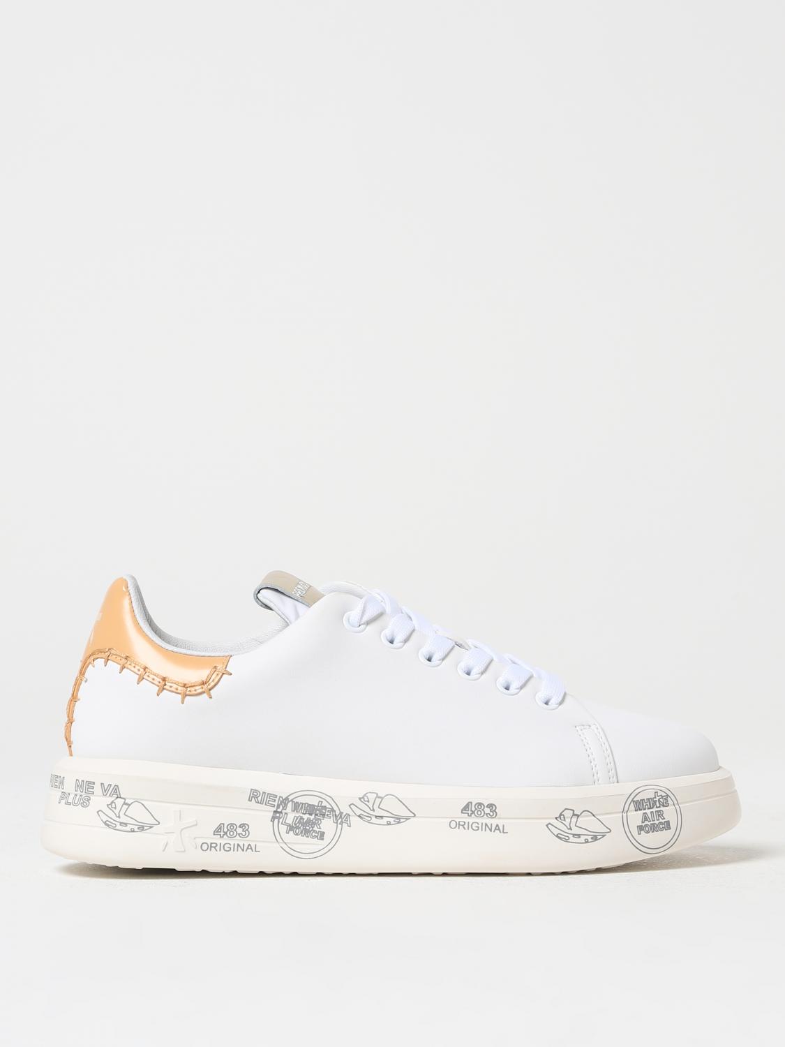 PREMIATA: Sneakers woman - White | Premiata sneakers BELLE