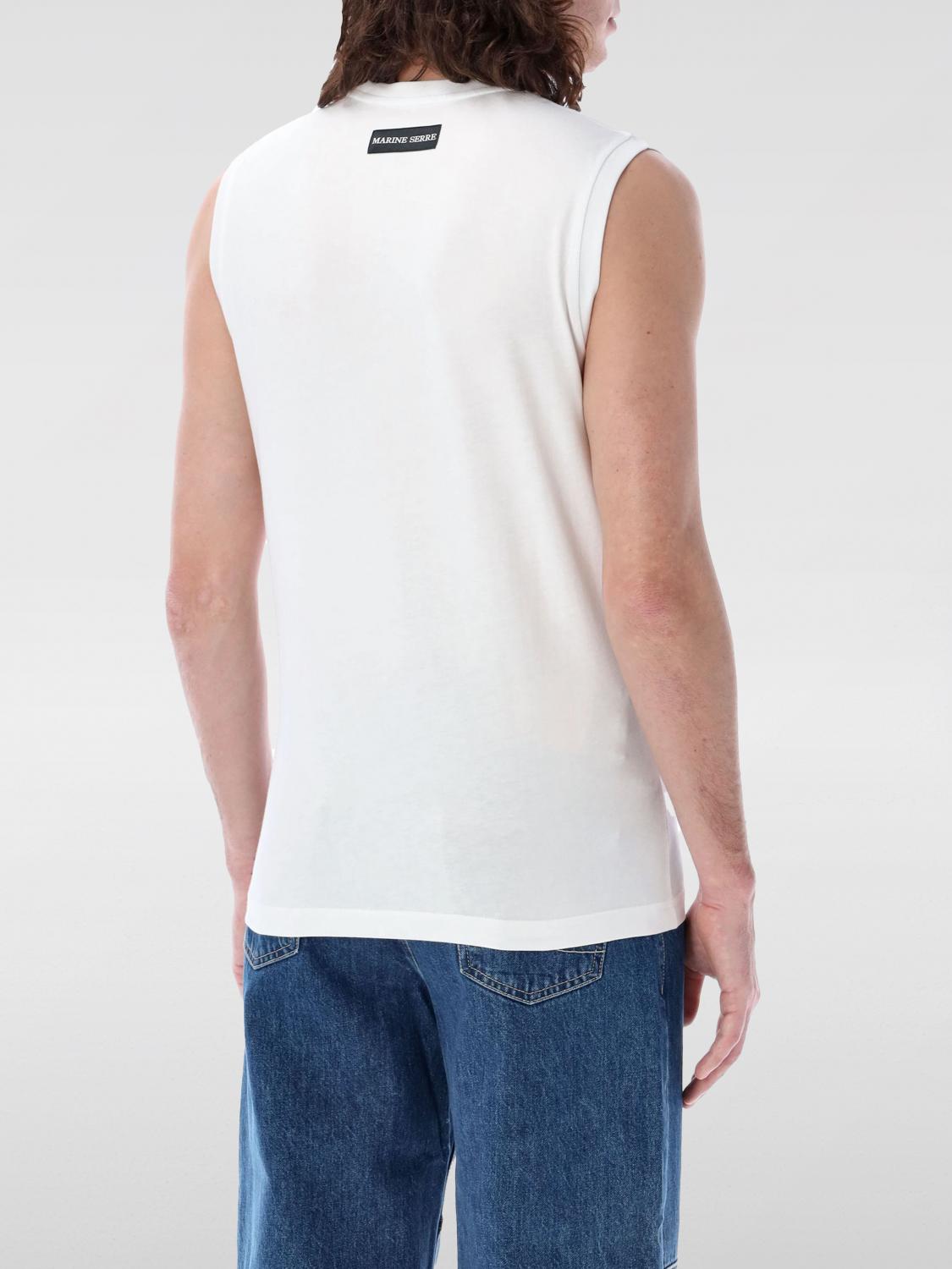 Marine Serre Tシャツ メンズ - ホワイト | MTT075CJER0009 | GIGLIO.COM