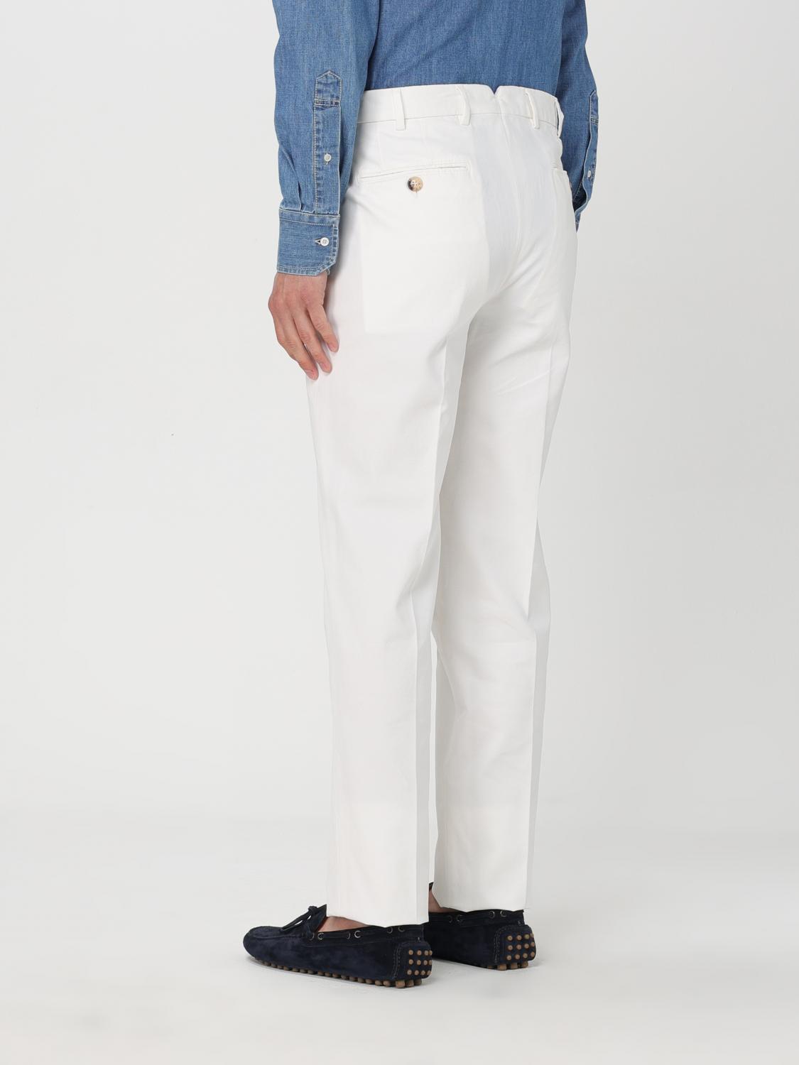 BRUNELLO CUCINELLI 팬츠: Brunello Cucinelli 코튼 팬츠, 화이트 - Img 3