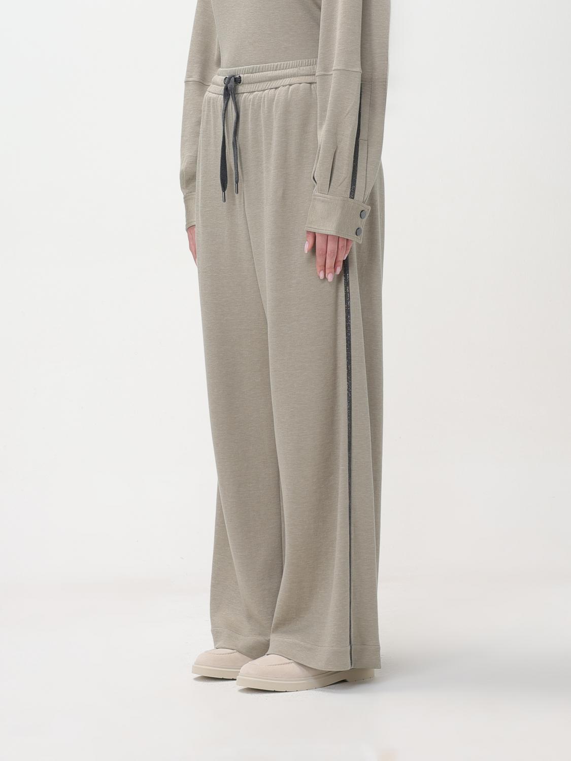BRUNELLO CUCINELLI: Pants woman - Grey | Brunello Cucinelli