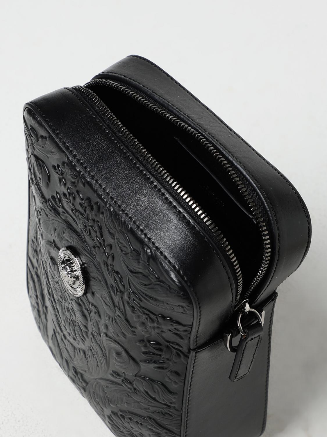 Versace Shoulder bag men - Black | 10007211A10637 | GIGLIO.COM