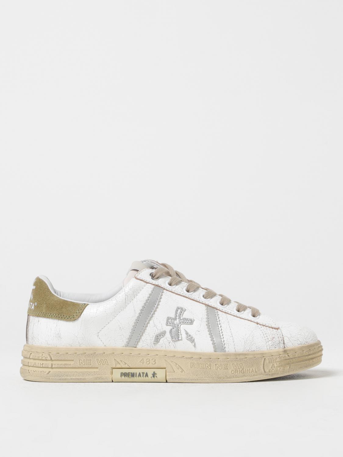 PREMIATA: Shoes men White Premiata sneakers RUSSELL online at