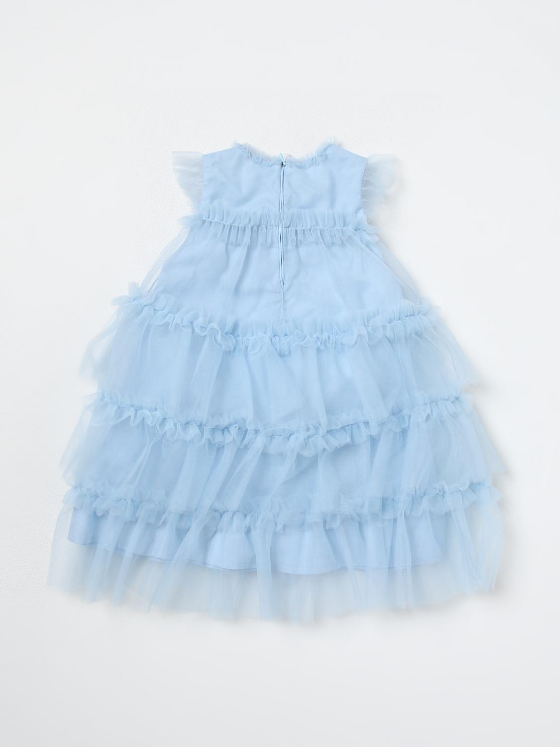 MONNALISA ROBE: Robe enfant Monnalisa, Bleu Ciel - Img 2