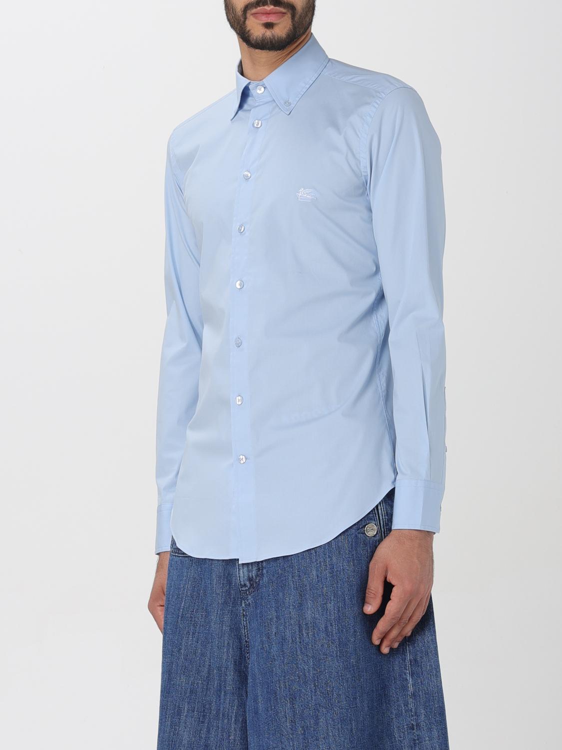 ETRO SHIRT: Shirt men Etro, Blue - Img 4