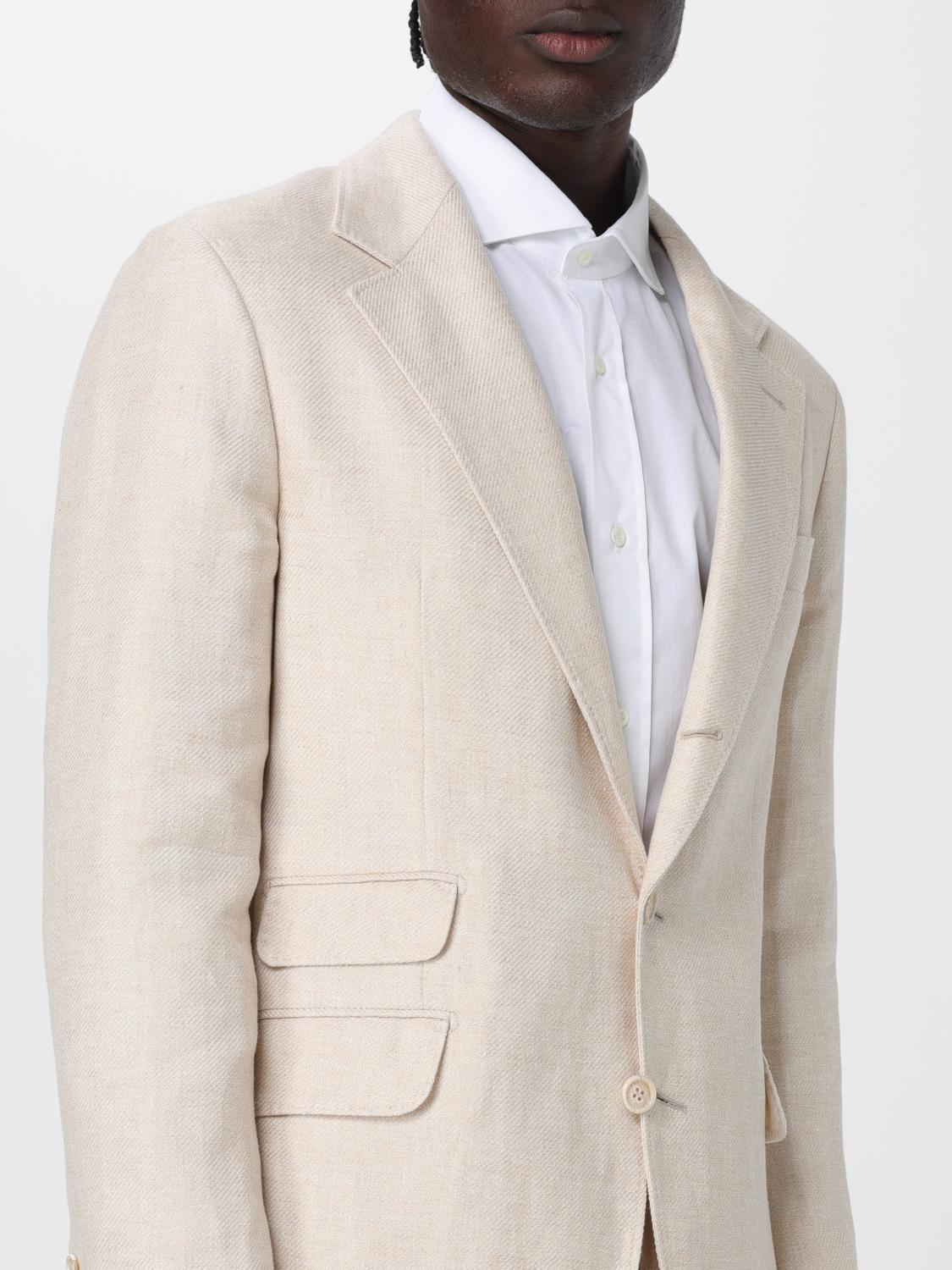 Brunello Cucinelli Jacket men - Beige | MW4827BWD | GIGLIO.COM