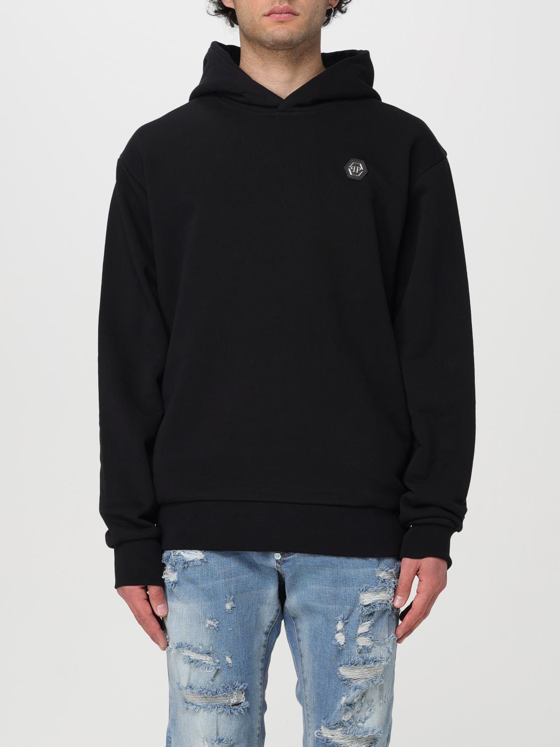 PHILIPP PLEIN SWEATSHIRT: Pullover herren Philipp Plein, Schwarz - Img 1