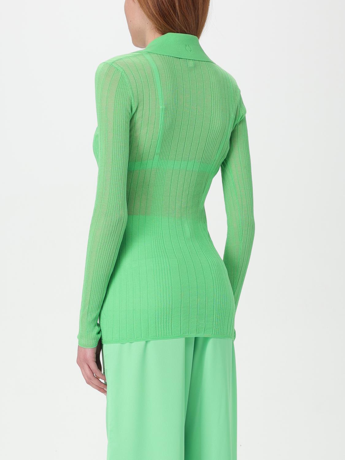 PINKO JERSEY: Cárdigan mujer Pinko, Verde - Img 3