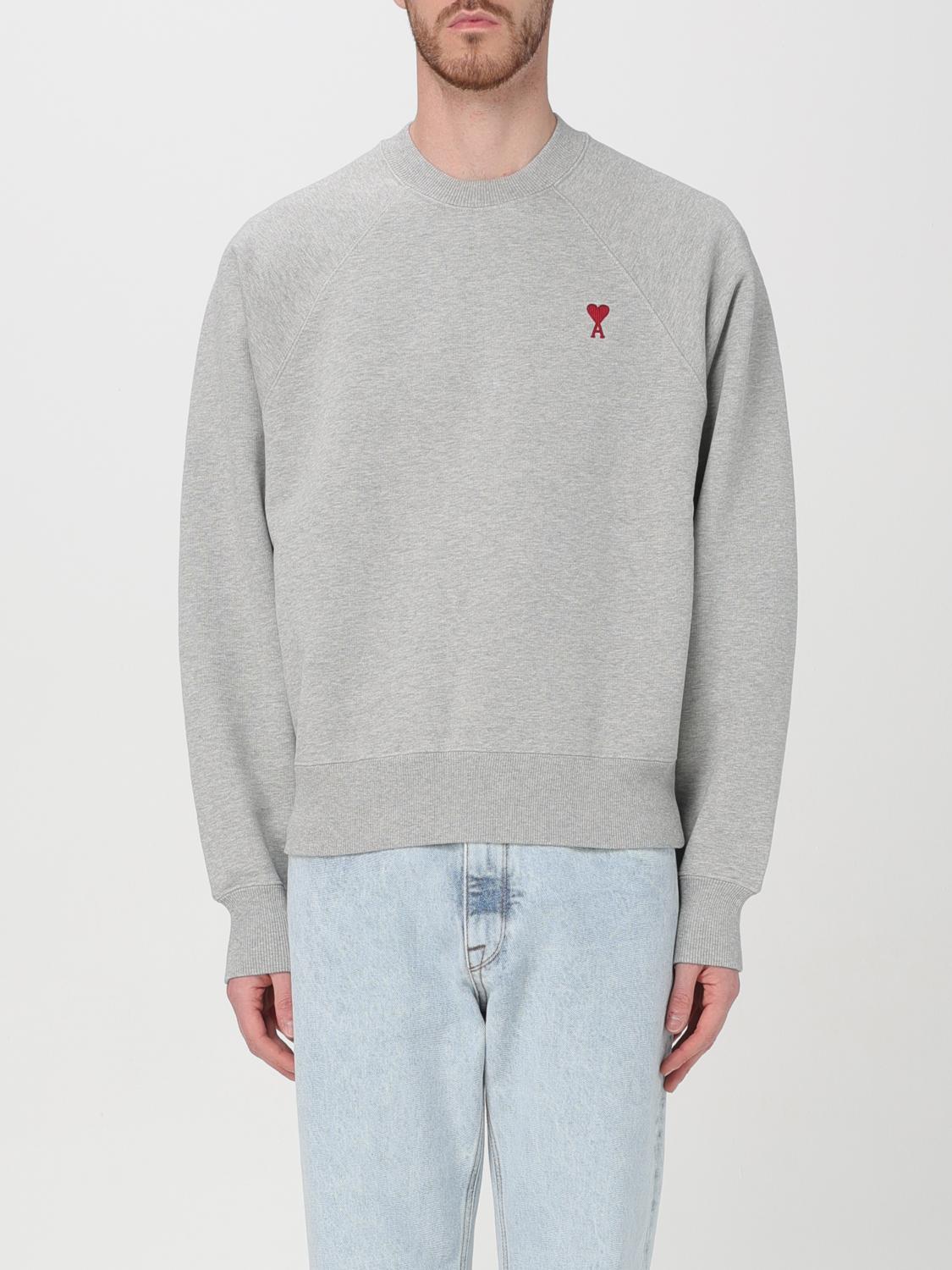 Ami Paris Sweatshirt men - Grey | BFUSW0057470 | GIGLIO.COM