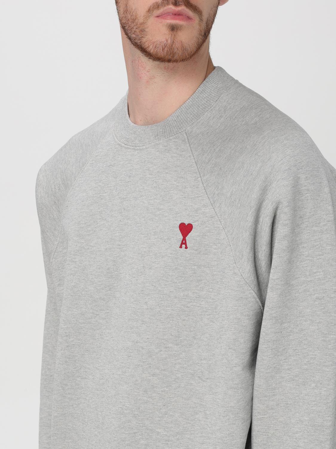 Ami Paris Sweatshirt men - Grey | BFUSW0057470 | GIGLIO.COM