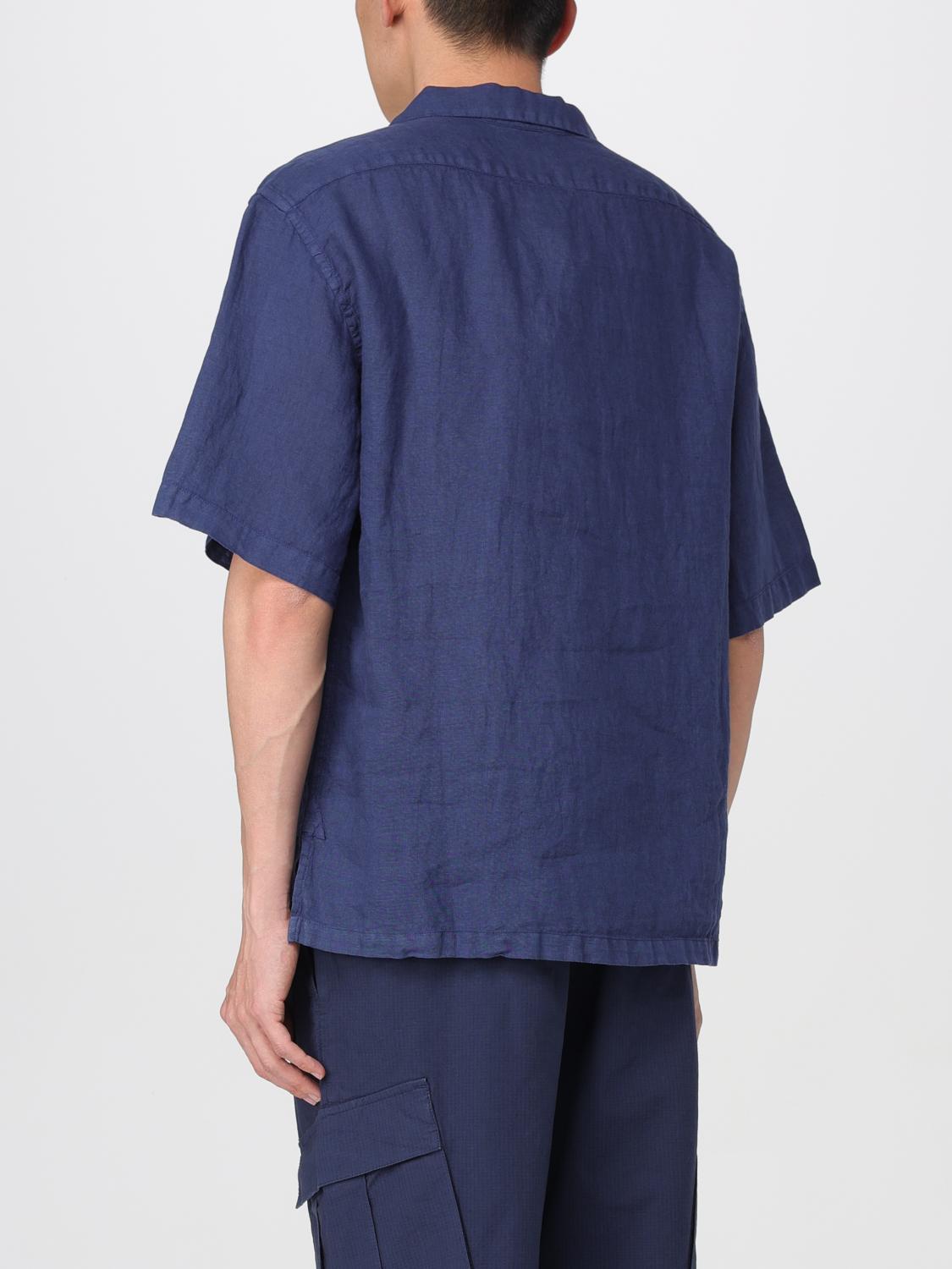 BARENA CAMICIA: Camicia Mola Barena in lino , Blue - Img 3