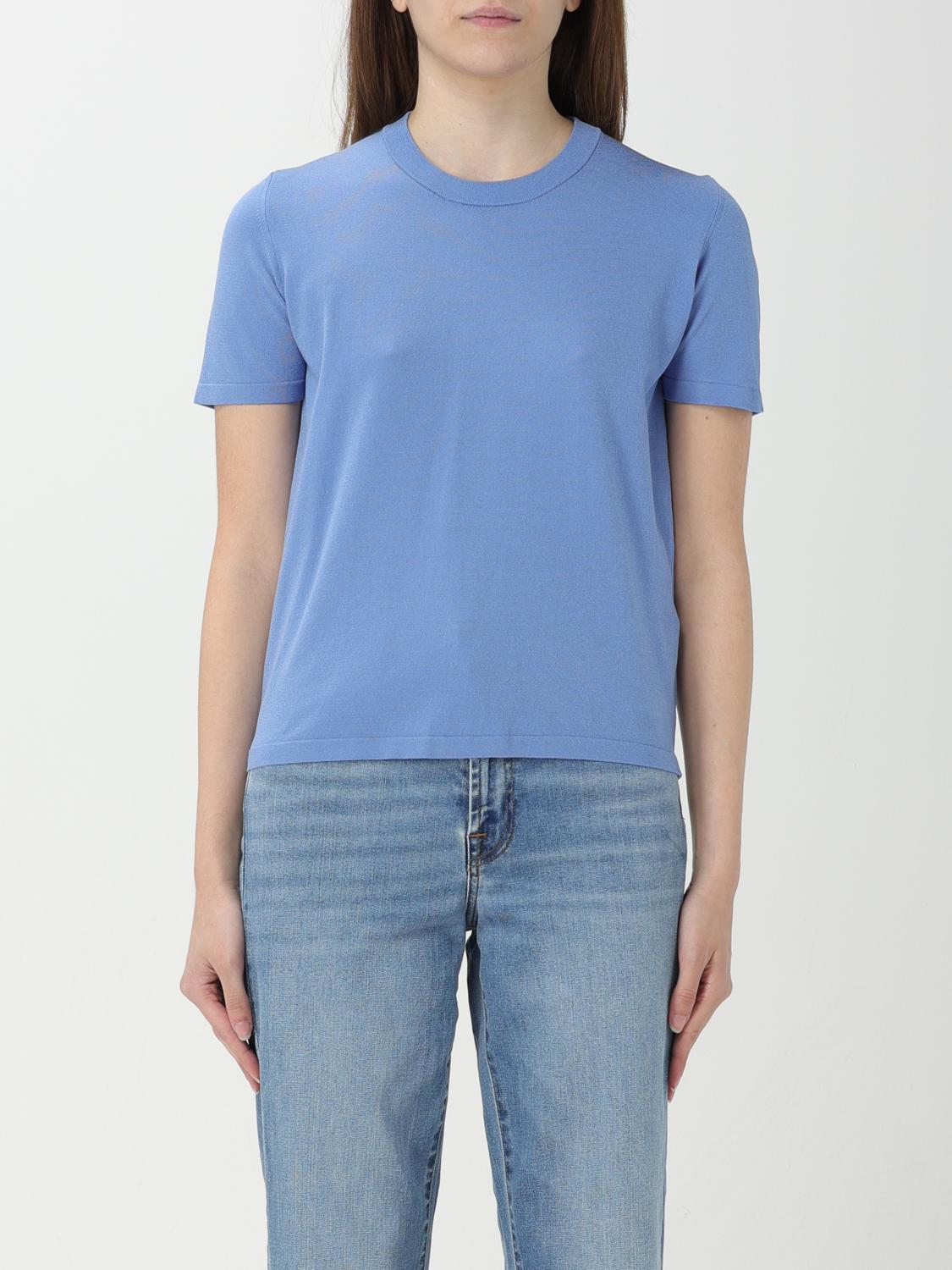 ROBERTO COLLINA CAMISETA: Camiseta mujer Roberto Collina, Azul Oscuro - Img 1