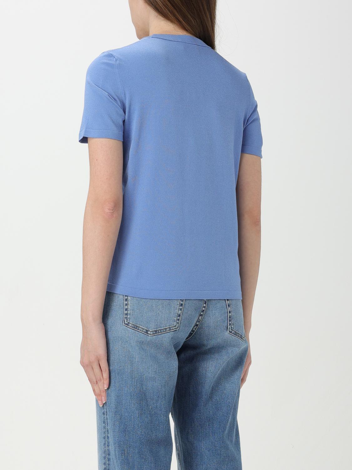 ROBERTO COLLINA CAMISETA: Camiseta mujer Roberto Collina, Azul Oscuro - Img 2