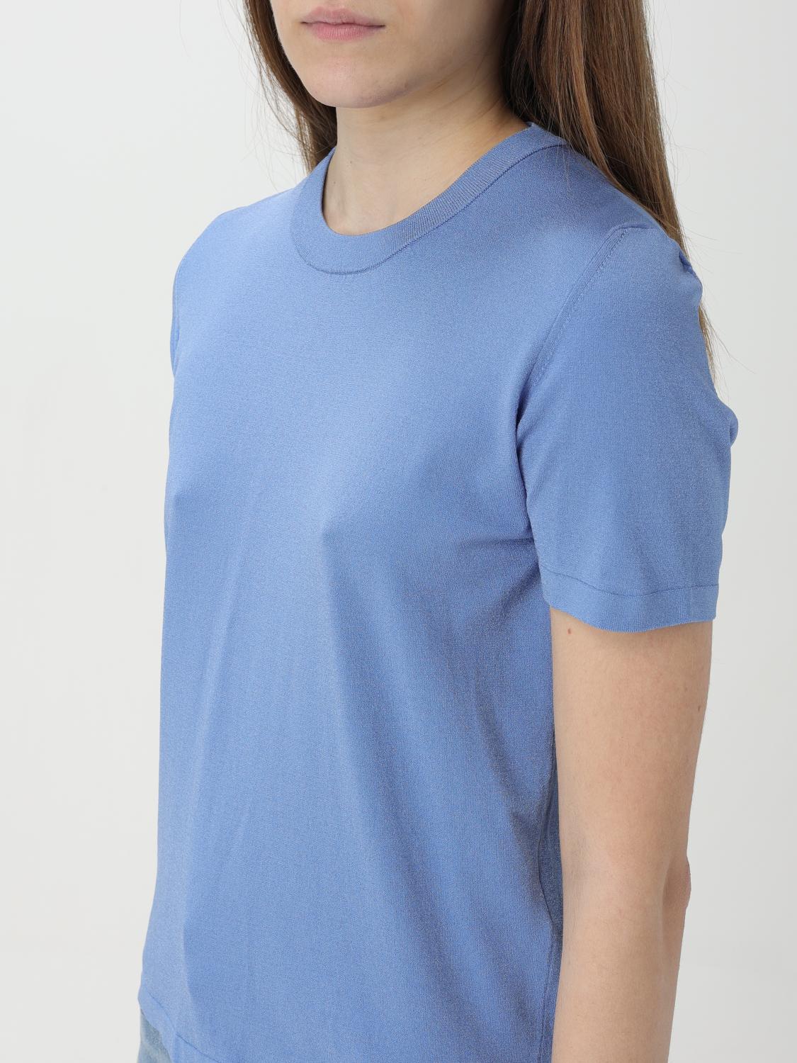 ROBERTO COLLINA CAMISETA: Camiseta mujer Roberto Collina, Azul Oscuro - Img 3