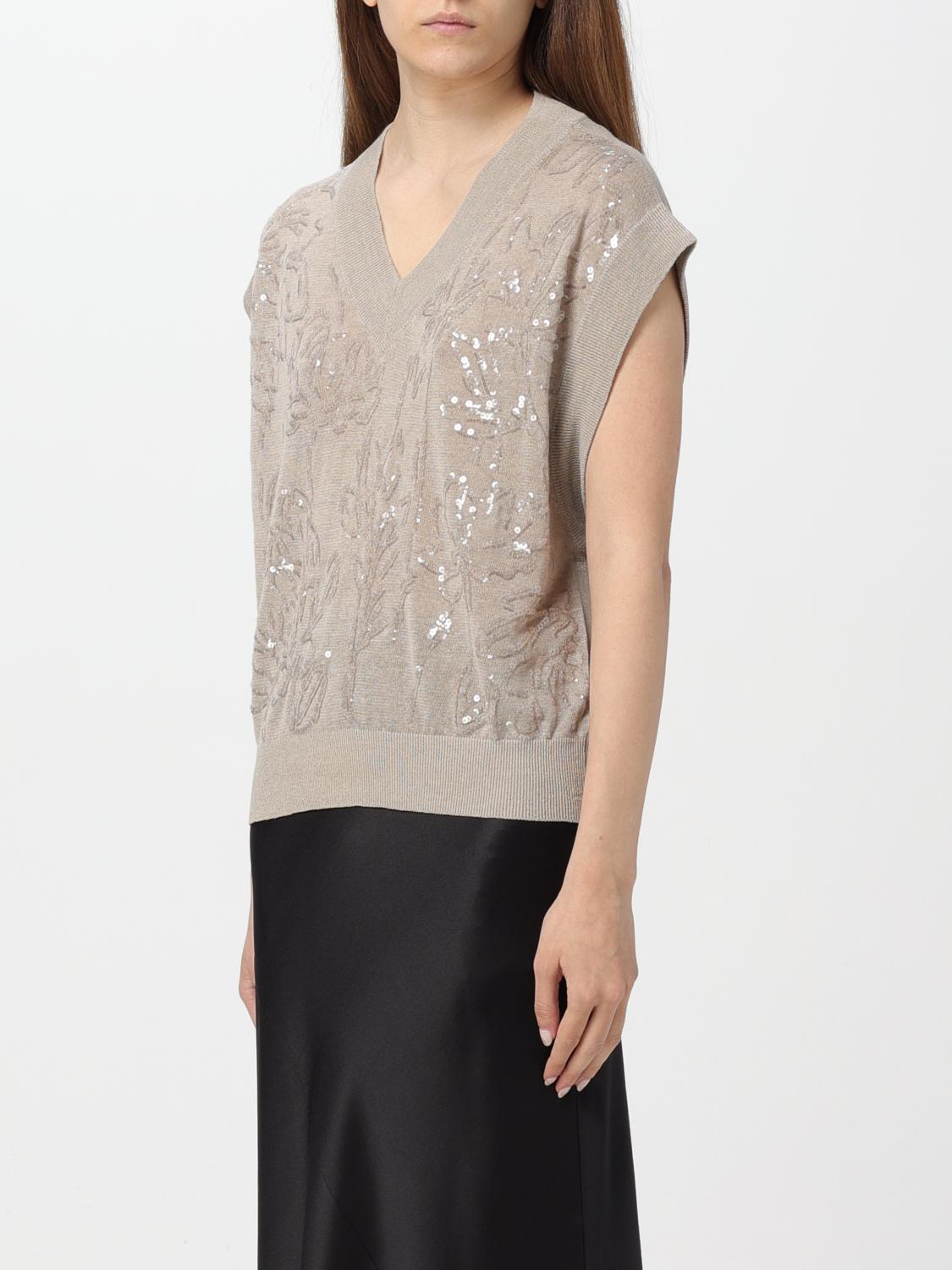 BRUNELLO CUCINELLI WESTE: Pullover damen Brunello Cucinelli, Bunt - Img 3