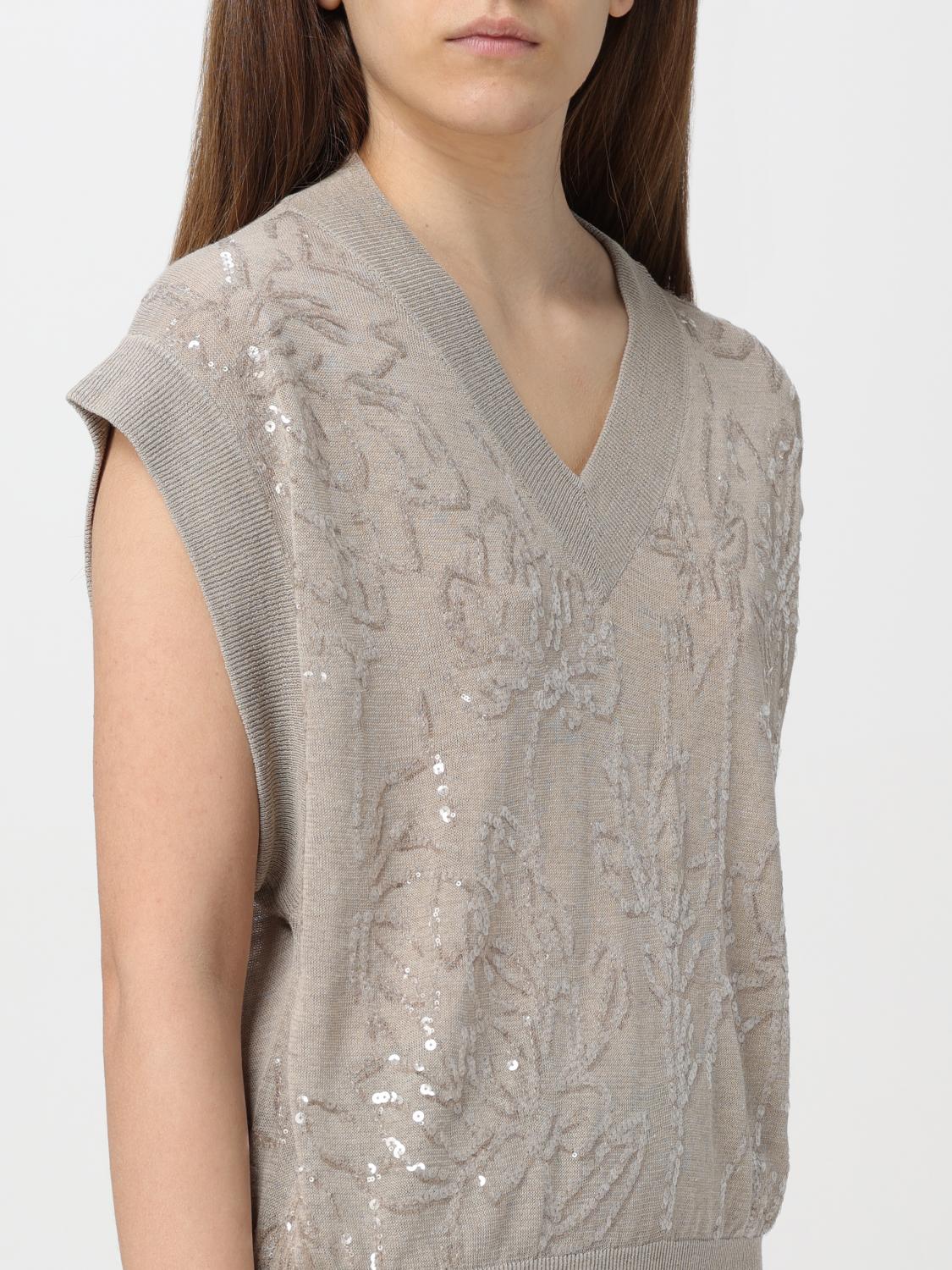 BRUNELLO CUCINELLI WESTE: Pullover damen Brunello Cucinelli, Bunt - Img 4