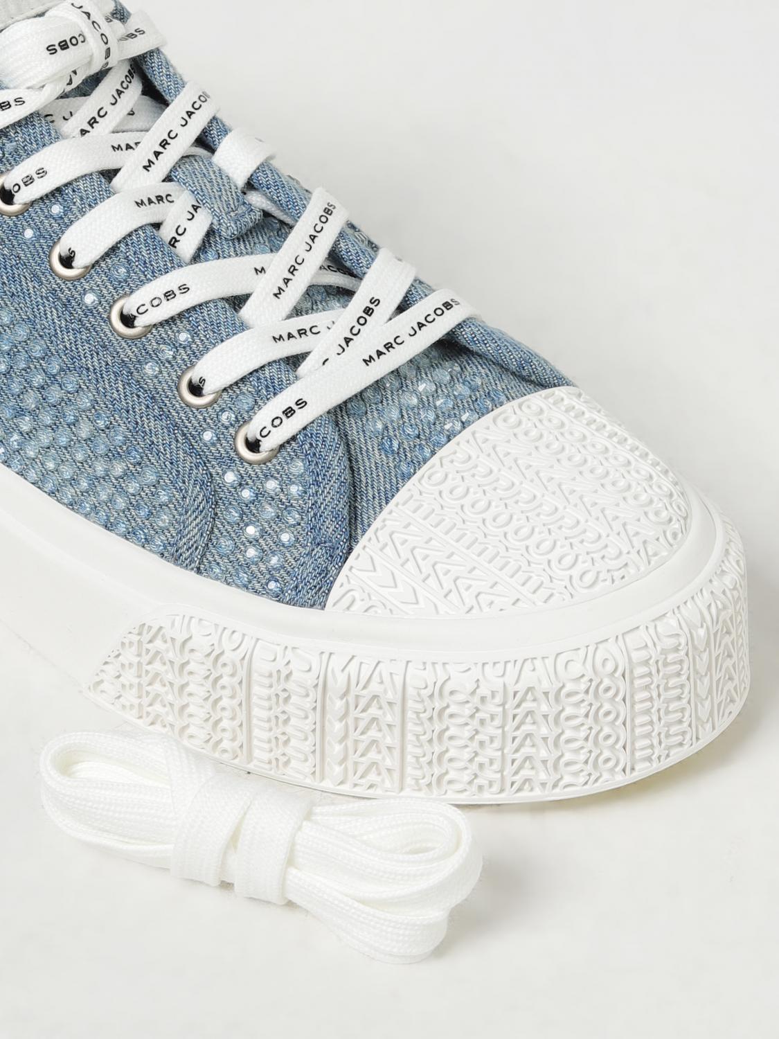 スニーカー MARC JACOBS Woman Sneakers Denim 2S5FSN001F19 488 Marc Jacobs Womens The Deconstructed Denim Sneakers – ShopCGX